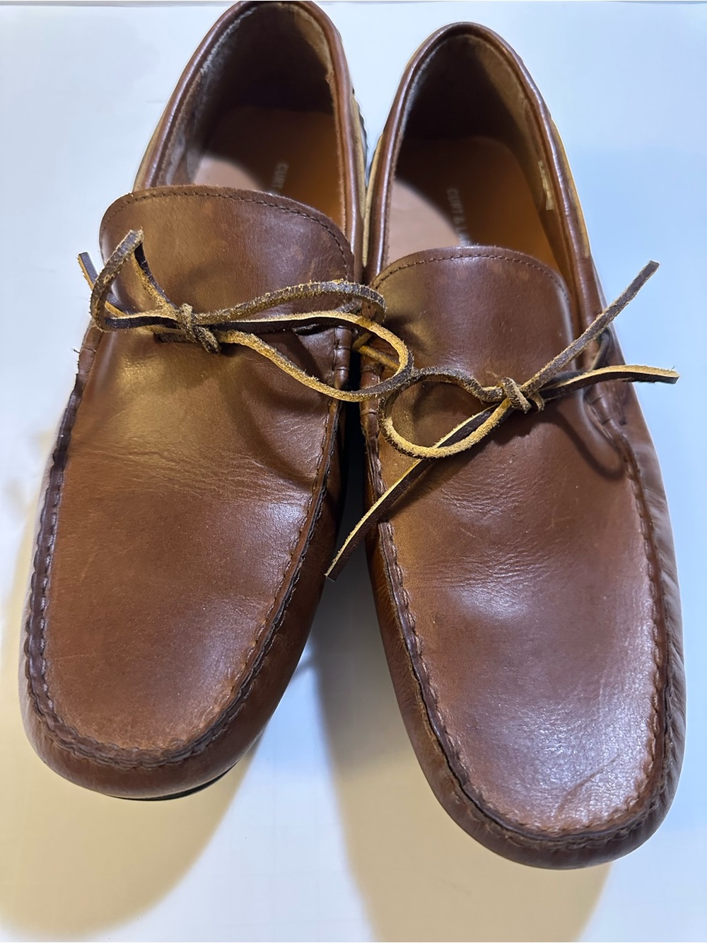 Curt & Larson Leather Driving Loafers Brown Slip On Mens 11 - Picture 2 of 13